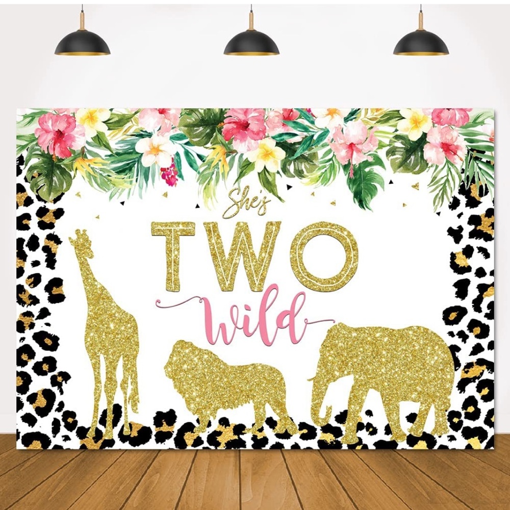She’s Two Wild Birthday Backdrop